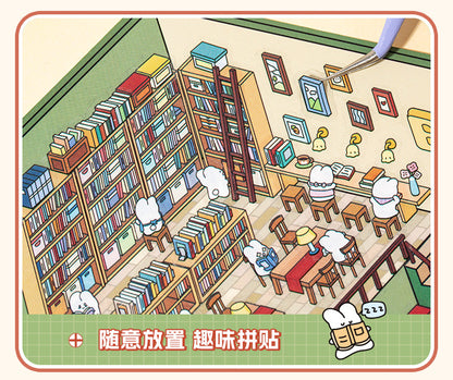 3D DIY Sticker – Three-Layer Miniature Fantasy House – Scrapbook & Craft Decoration – Kawaii Stickers Kawaii Stickers