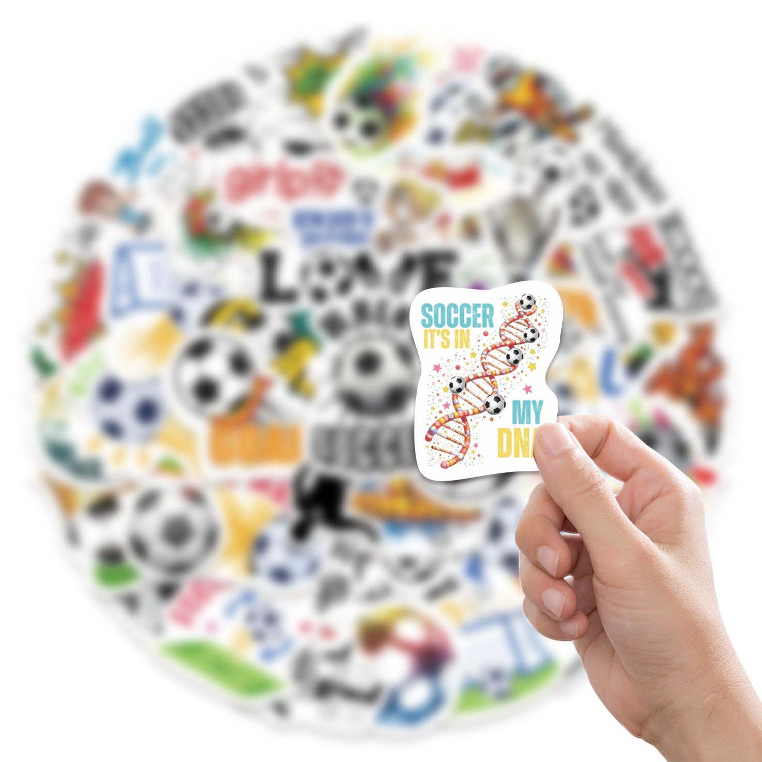 ⚽ 50pcs New Football Graffiti Stickers – Waterproof & Super Fun! 🎉 Kawaii Stickers