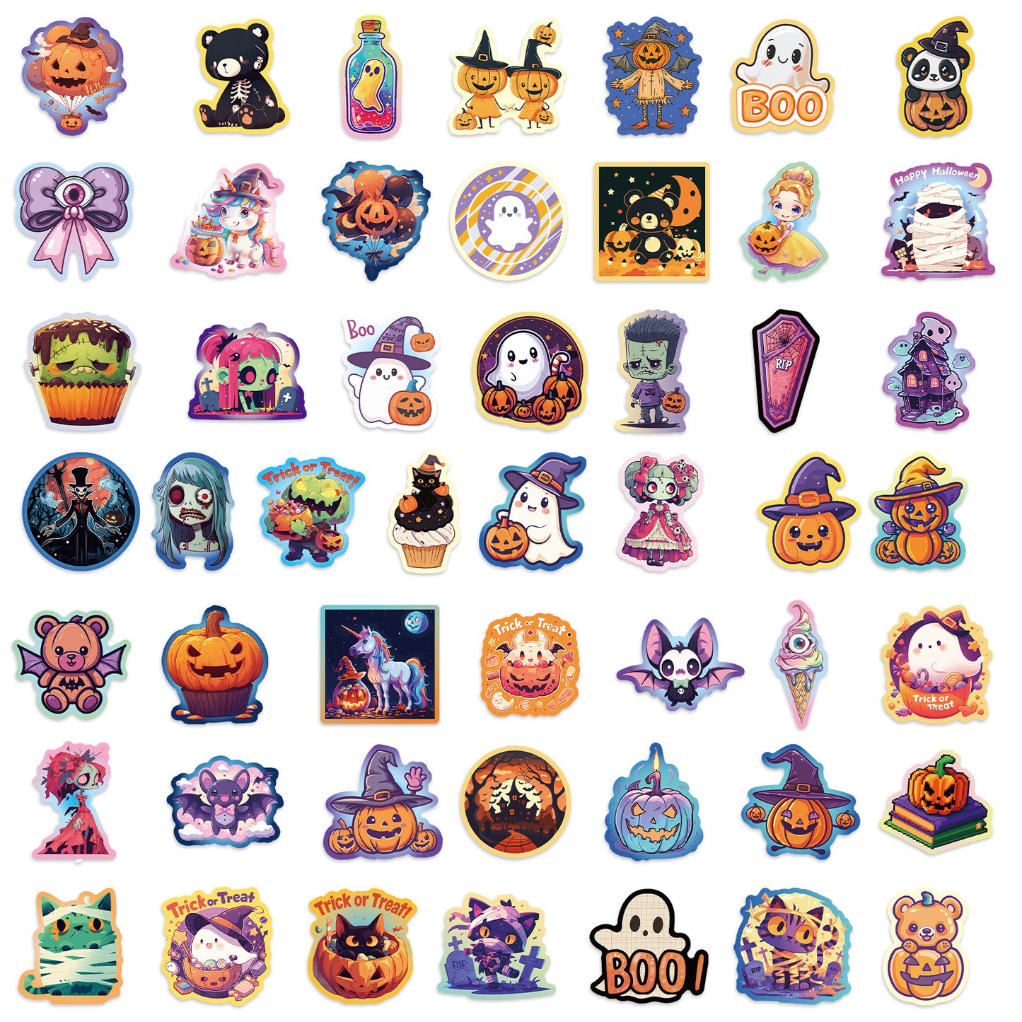 Halloween Stickers – Ghost Graffiti Cute Waterproof Set