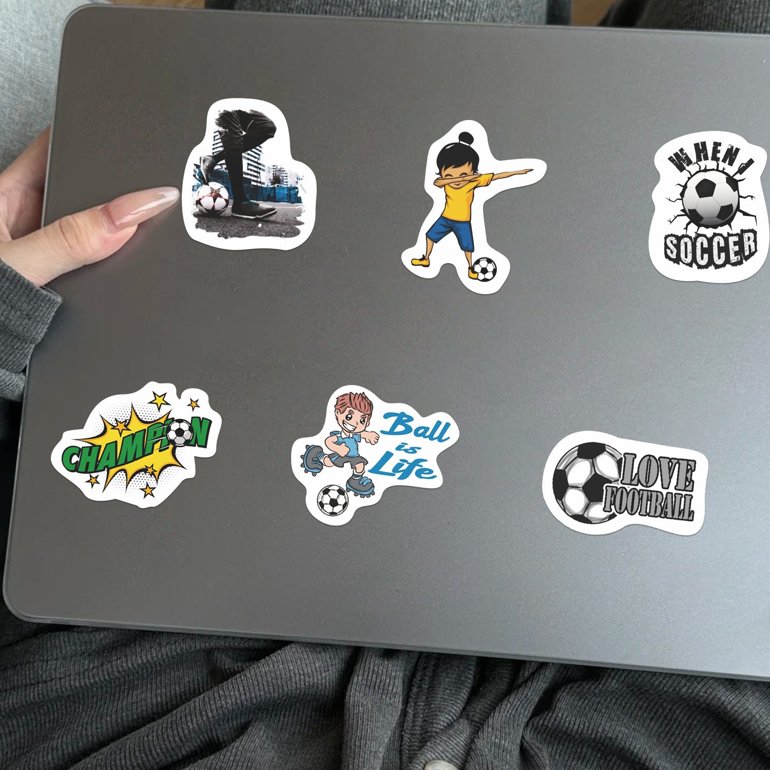 ⚽ 50pcs New Football Graffiti Stickers – Waterproof & Super Fun! 🎉 Kawaii Stickers