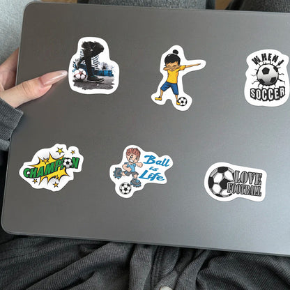 ⚽ 50pcs New Football Graffiti Stickers – Waterproof & Super Fun! 🎉 Kawaii Stickers