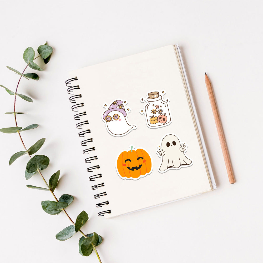 Halloween Stickers 50pcs Funny Ghosts for DIY  Decor