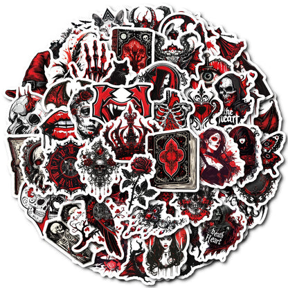 Halloween Stickers | 50pcs Punk Devil Horror Sticker Pack