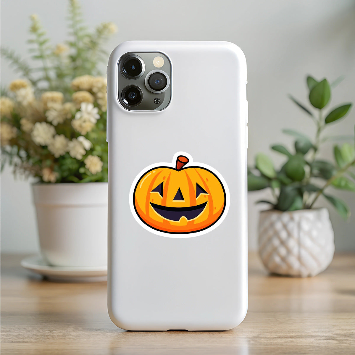 🎃 50pcs Halloween Pumpkin Stickers – Waterproof Vinyl Decals for Cars, Phones, Water Bottles & Holiday Decoration Kawaii Stickers