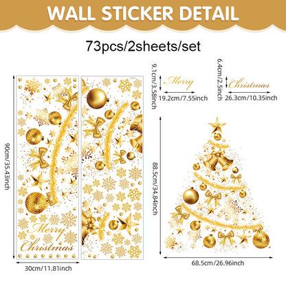 Christmas Tree Stickers for Window Decoration