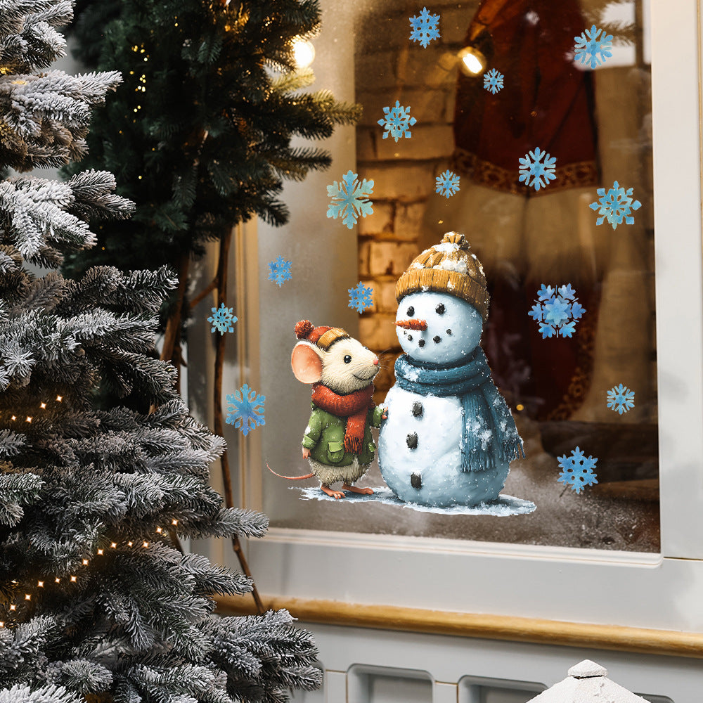 ❄️ Christmas Snowflake Window Stickers – Festive Static Cling for Holiday Decor 🎄 Kawaii Stickers