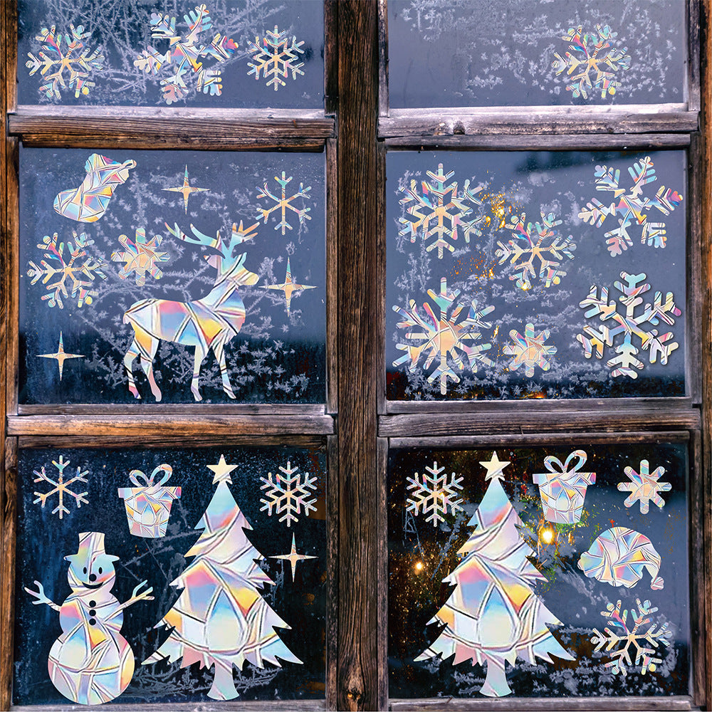 Snowflake Window Stickers | Large Christmas Snowflake Stickers for Windows Kawaii Stickers