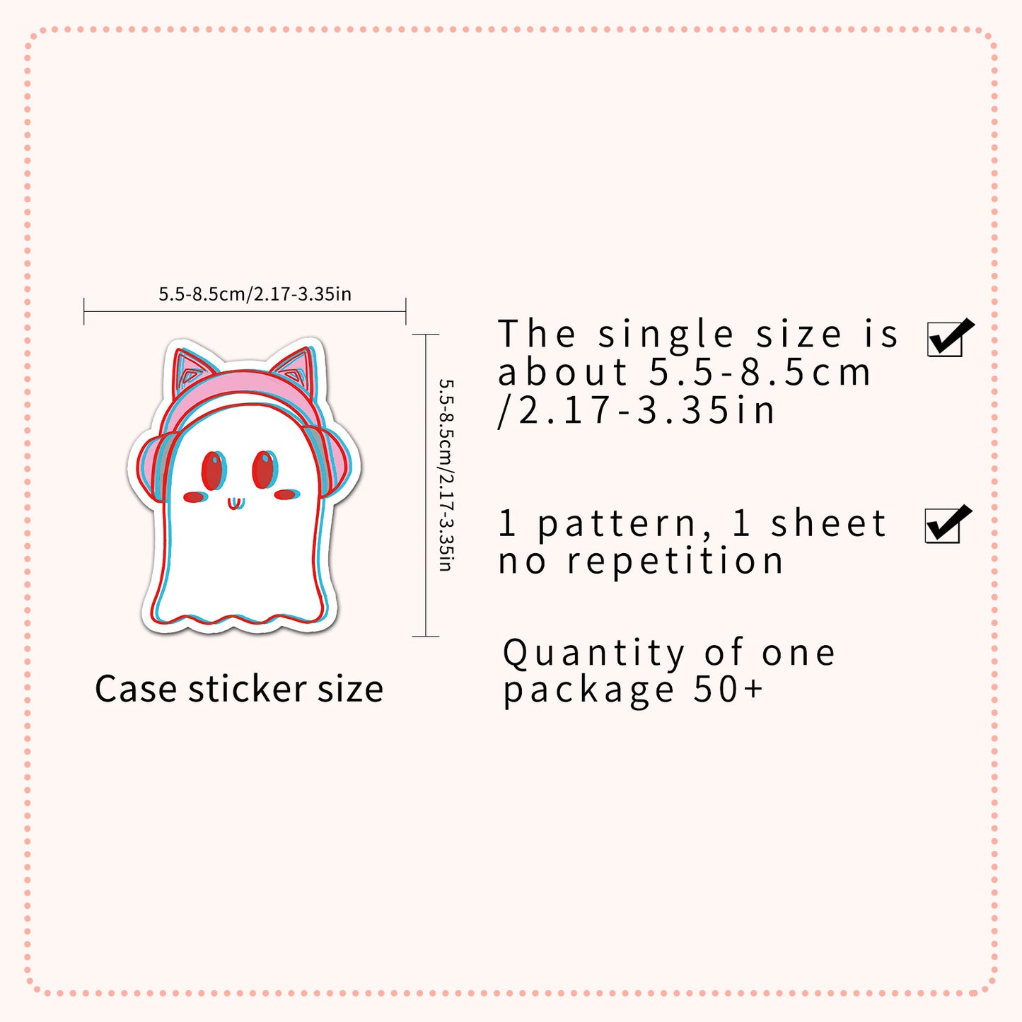 Halloween Stickers – Cute Ghost Decals for Laptops Bottles