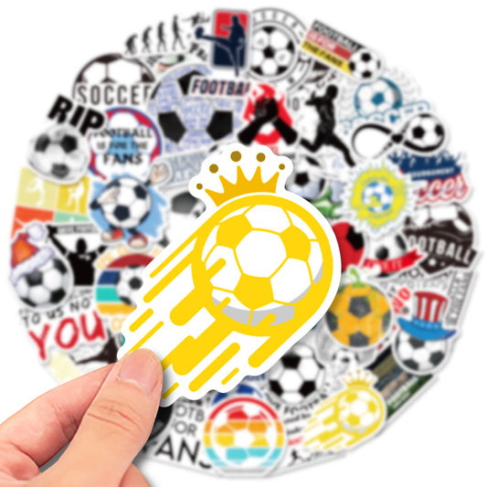 ⚽ 50PCS Football Stickers Pack – Cool Laptop, Water Bottle & Travel Decals 2025 Kawaii Stickers