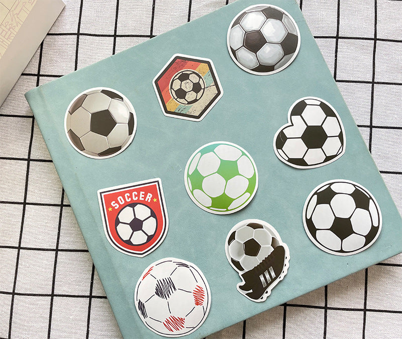 Football Stickers – 50PCS Cartoon Sports Graffiti – Waterproof PVC – Laptop, Water Bottle & Luggage Decor – Kawaii Stickers Kawaii Stickers