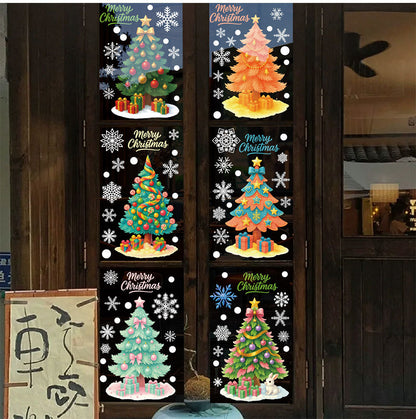 Christmas Tree Stickers – Reusable Static PVC Decal
