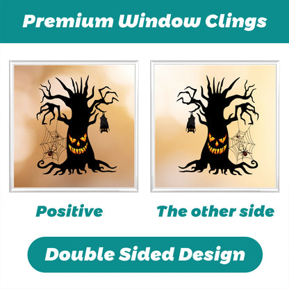 🎃 Spooky Halloween Window Stickers – Ghost, Pumpkin & Spider Party Decor 👻🕷️ Kawaii Stickers