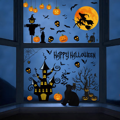 Halloween Stickers – Cute & Spooky Halloween Window Stickers for Party Decor