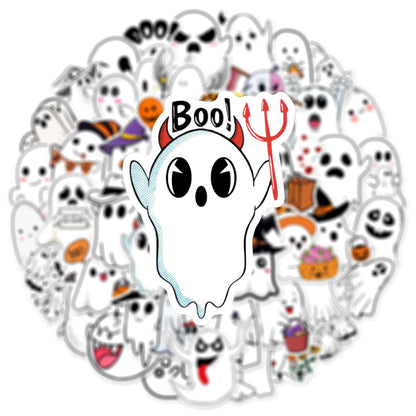 Halloween Stickers Kawaii Stickers Ghost Decals (50pcs)