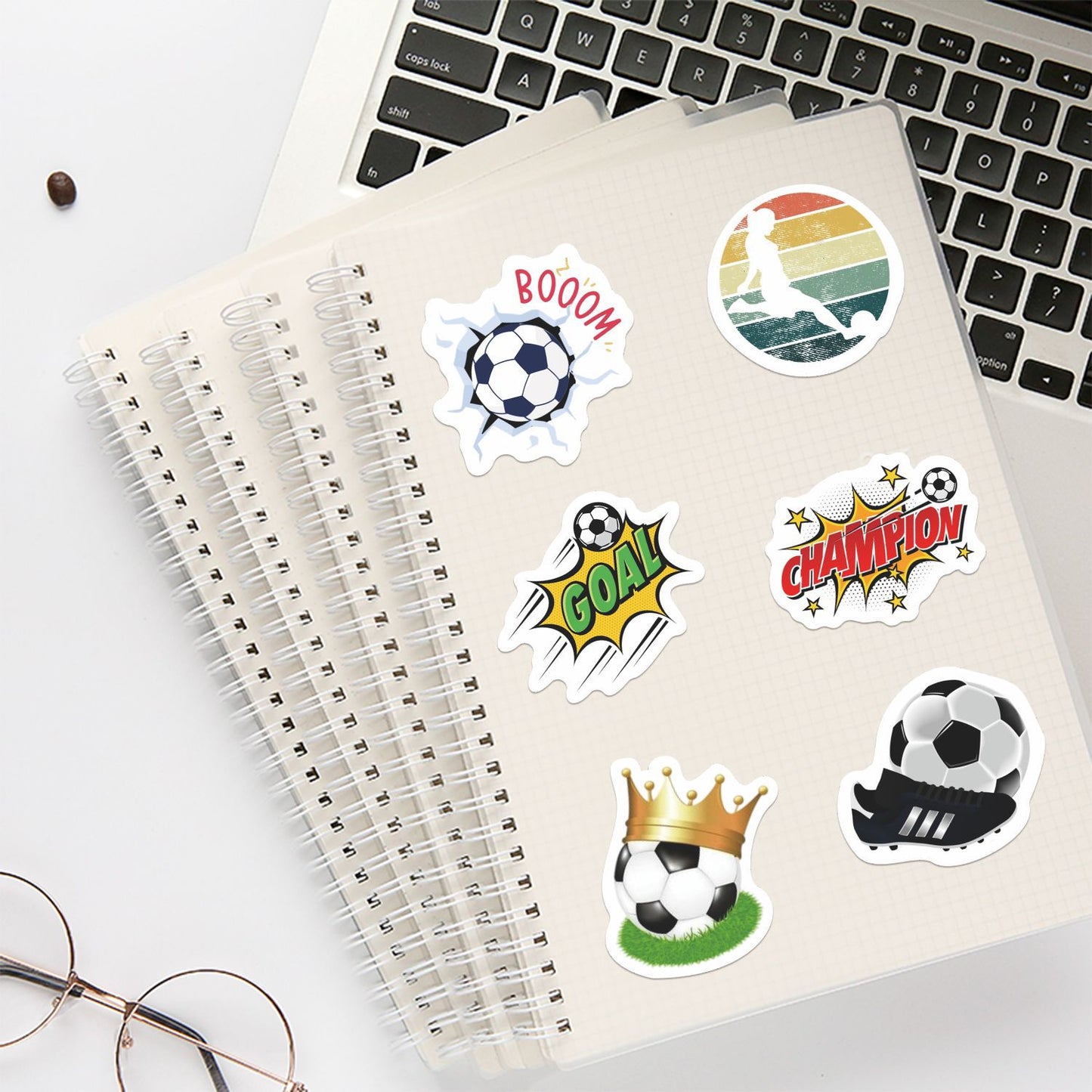 ⚽ 50pcs New Football Graffiti Stickers – Waterproof & Super Fun! 🎉 Kawaii Stickers