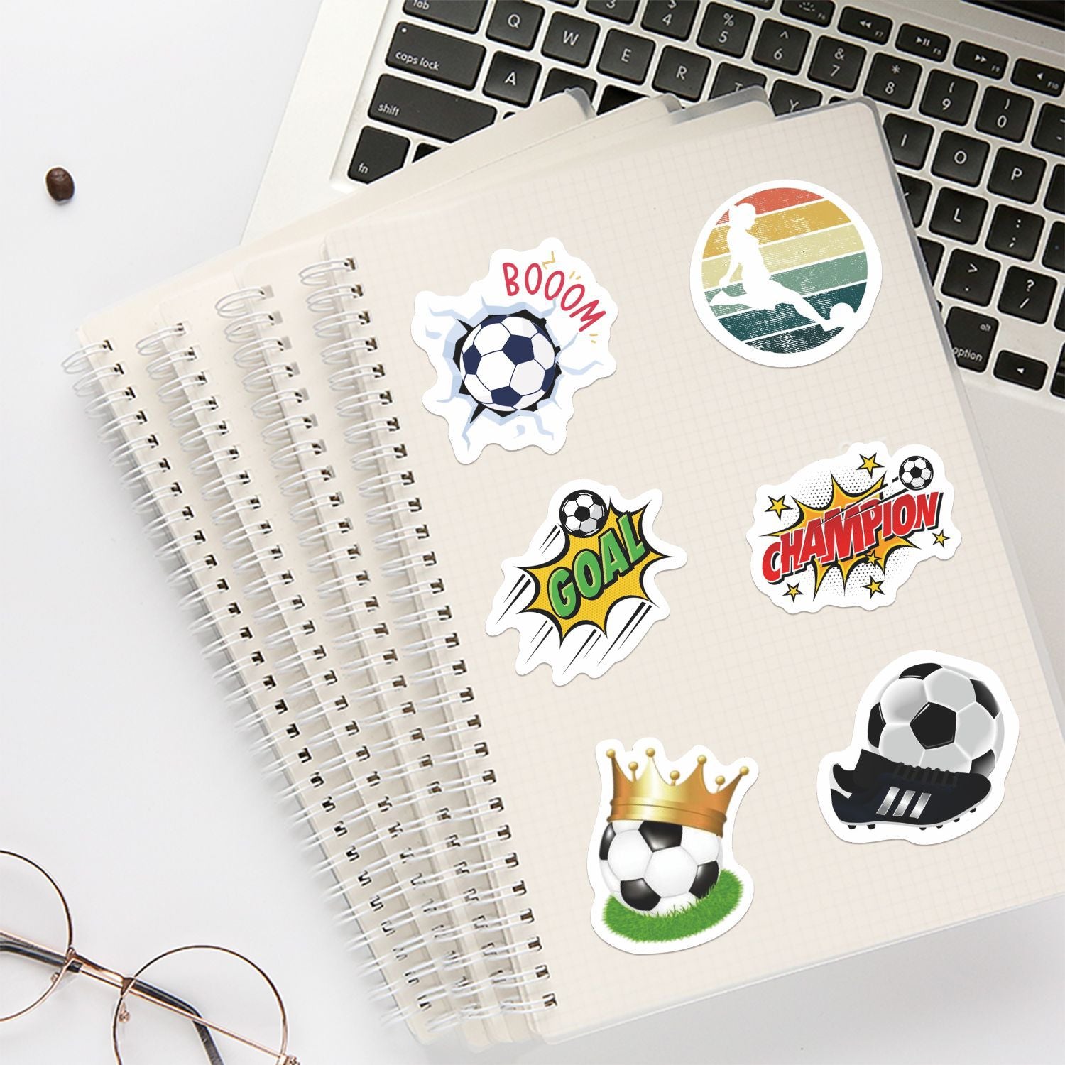 ⚽ 50pcs New Football Graffiti Stickers – Waterproof & Super Fun! 🎉 Kawaii Stickers