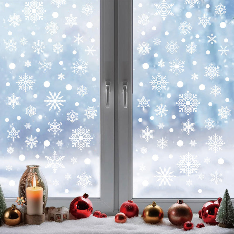 🎄 White Snowflake Window Stickers – Christmas Glass Decals for Festive Holiday Decor 🎄 Kawaii Stickers