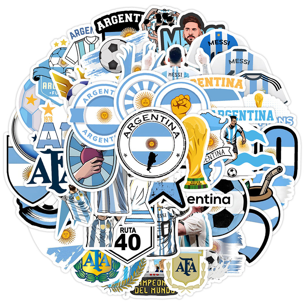 🌟 50PCS Football Stickers – Creative Doodle Soccer Stickers for Water Bottles, iPhones, Laptops & Sports Gear ⚽🎨 Kawaii Stickers