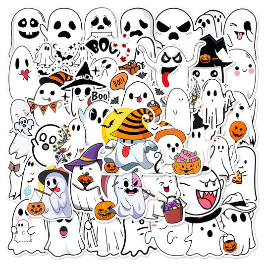 Halloween Stickers Kawaii Stickers Ghost Decals (50pcs)