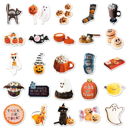 🎃 50Pcs Halloween Waterproof Stickers – Perfect for Phone Cases & Laptops Kawaii Stickers