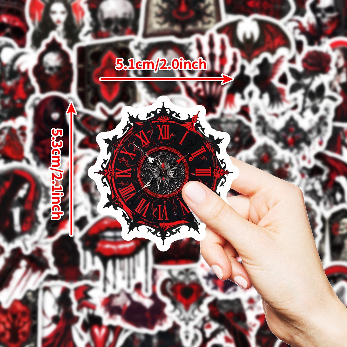 Halloween Stickers | 50pcs Punk Devil Horror Sticker Pack