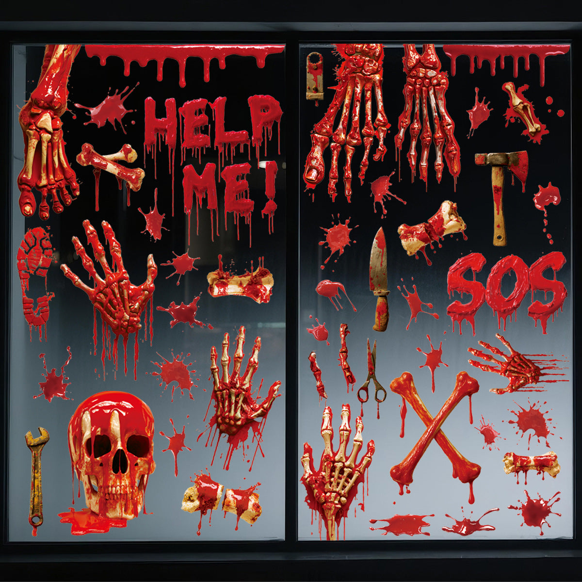 2026 New Halloween Window Stickers – Double-Sided Static-Cling Pumpkins, Skulls & Bats for Glass Doors & Party Decor 👻🕷️ http://detail.1688.com/offer/944965404272.html