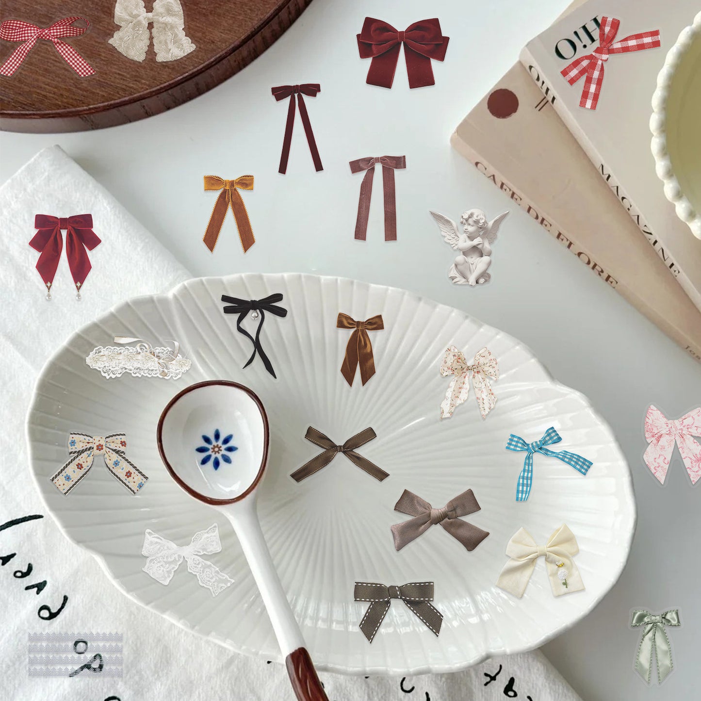 54pcs Transparent Butterfly Stickers | Waterproof PET Decorative Stickers for Journals, Notebooks, Guitars Kawaii Stickers