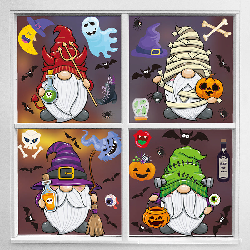 Spooktacular Halloween Window Stickers – Double-Sided Static Cling Décor for Glass Doors & Windows 👻🕷️ Kawaii Stickers