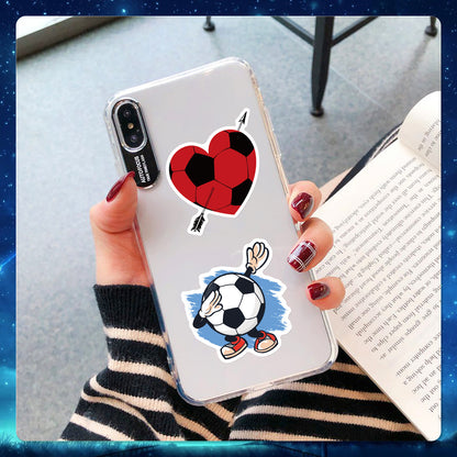 ⚽ 50PCS Football Stickers Pack – Cool Laptop, Water Bottle & Travel Decals 2025 Kawaii Stickers