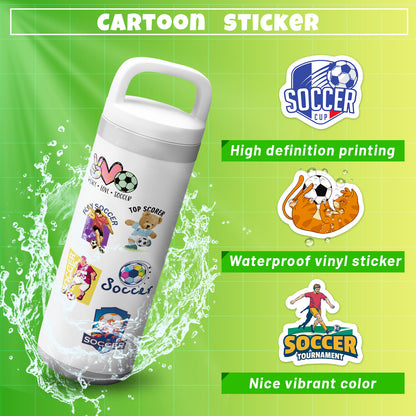 ⚽Football Stickers – 50PCS World Cup Stars Waterproof Laptop, Water Bottle & Phone Decals 2025 🎨✨ Kawaii Stickers