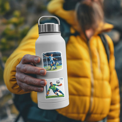 Football Stickers – 50Pcs Sport Designs – High-Definition Waterproof PVC – For Water Bottles, Laptops, Skateboards, Suitcases, Phones – Kawaii Stickers Kawaii Stickers