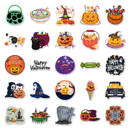 Halloween stickers – 100 Cute Spooky Waterproof Halloween Sticker Pack 🎃