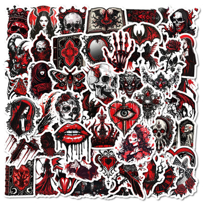 Halloween Stickers | 50pcs Punk Devil Horror Sticker Pack