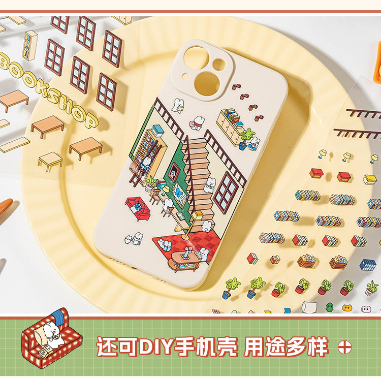 3D DIY Sticker – Three-Layer Miniature Fantasy House – Scrapbook & Craft Decoration – Kawaii Stickers Kawaii Stickers
