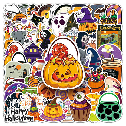 Halloween stickers – 100 Cute Spooky Waterproof Halloween Sticker Pack 🎃