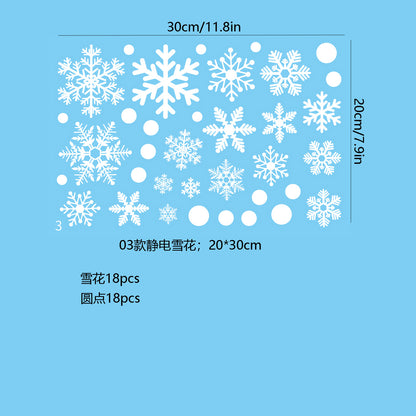 ❄️ Christmas Snowflake Window Stickers – Festive Holiday Glass & Window Decor 🎄 Kawaii Stickers
