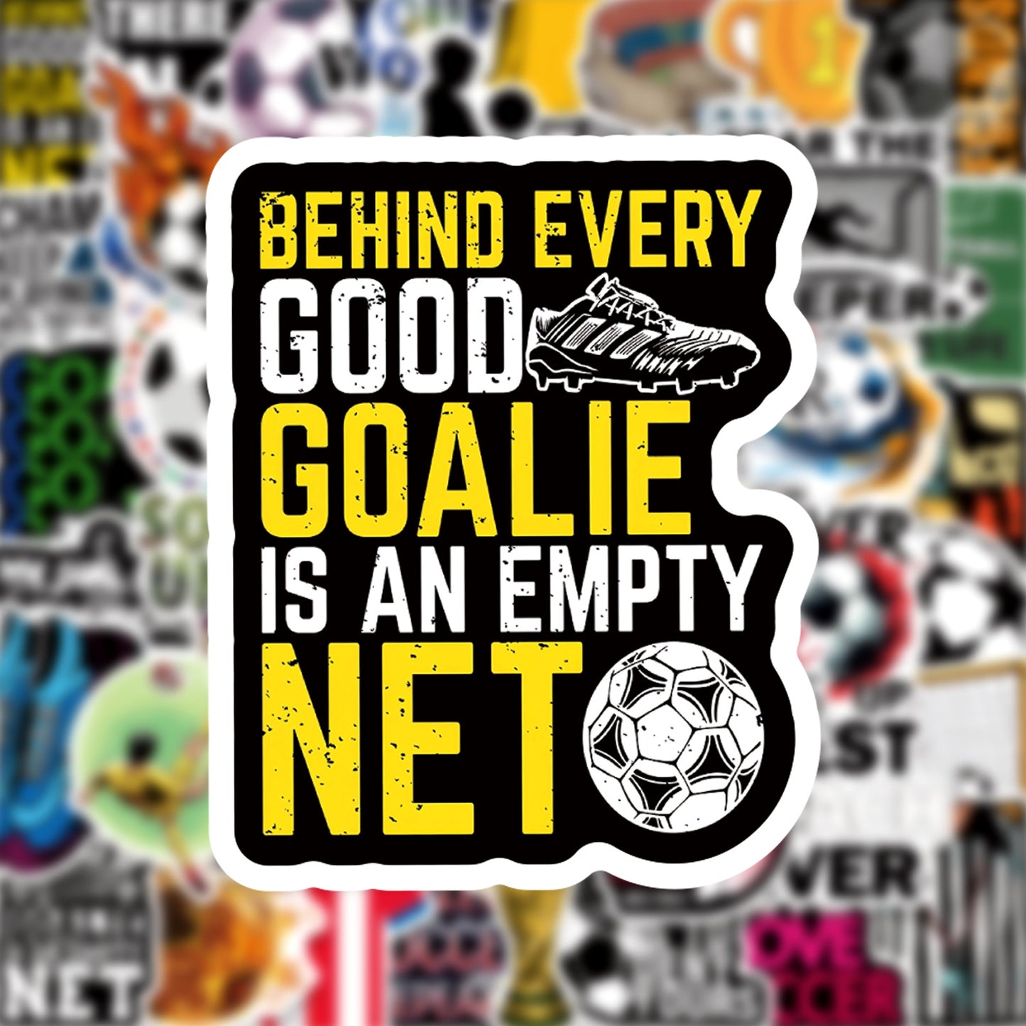 Football Stickers – 50Pcs Sport Designs – High-Definition Waterproof PVC – For Water Bottles, Laptops, Skateboards, Suitcases, Phones – Kawaii Stickers Kawaii Stickers