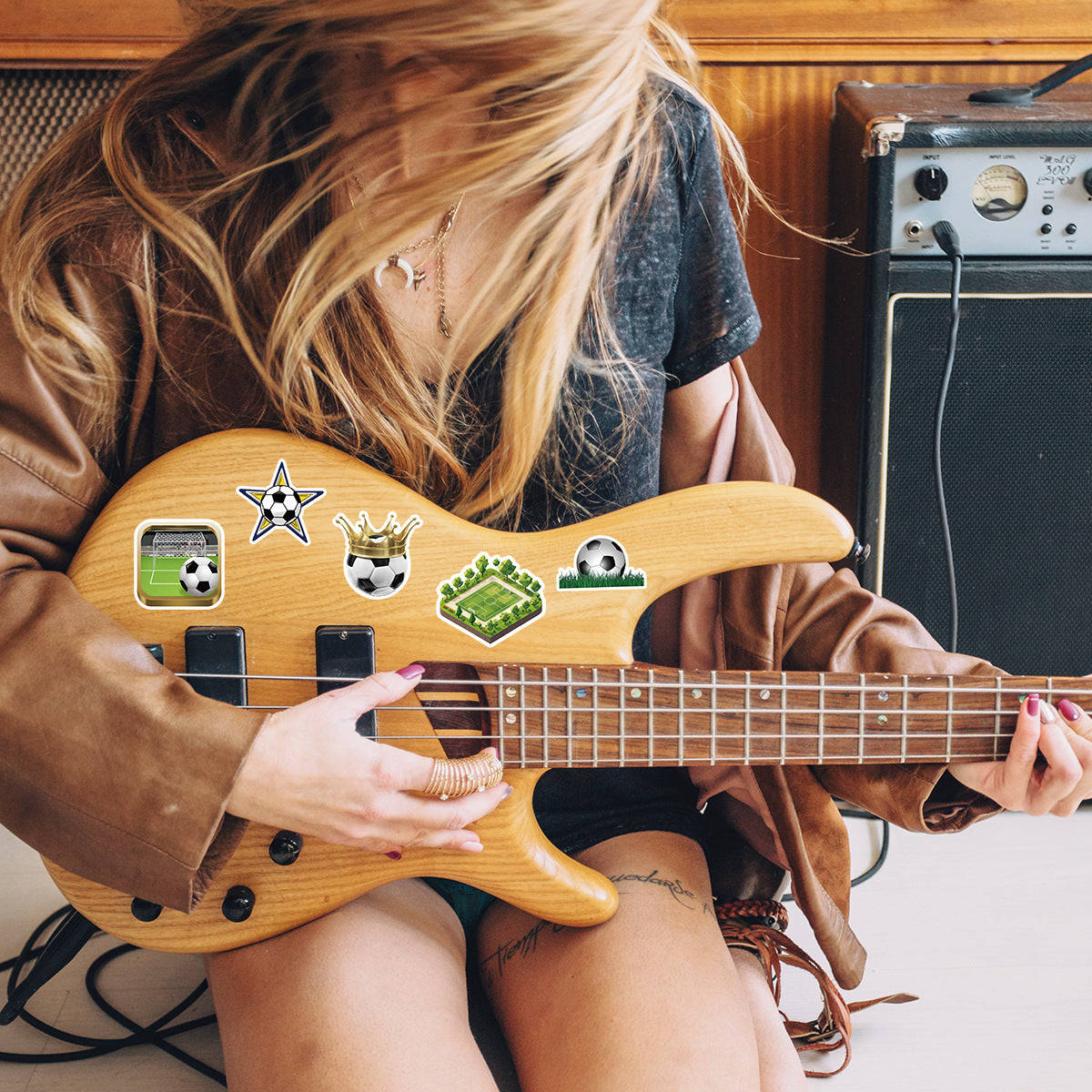 Football Stickers – 50Pcs Sport Designs – High-Definition Waterproof PVC – For Water Bottles, Laptops, Skateboards, Suitcases, Phones – Kawaii Stickers Kawaii Stickers