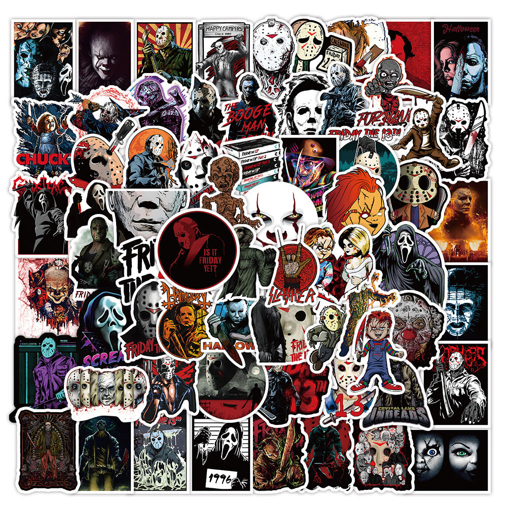 Halloween Stickers Pack 50pcs Ghost Horror Decals