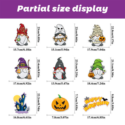 Spooktacular Halloween Window Stickers – Double-Sided Static Cling Décor for Glass Doors & Windows 👻🕷️ Kawaii Stickers