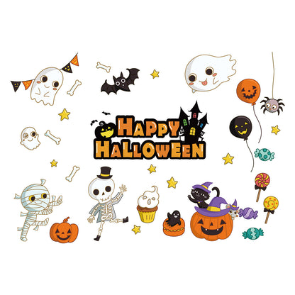 Halloween Stickers – Cute  Scary Static Window Decals 🎃