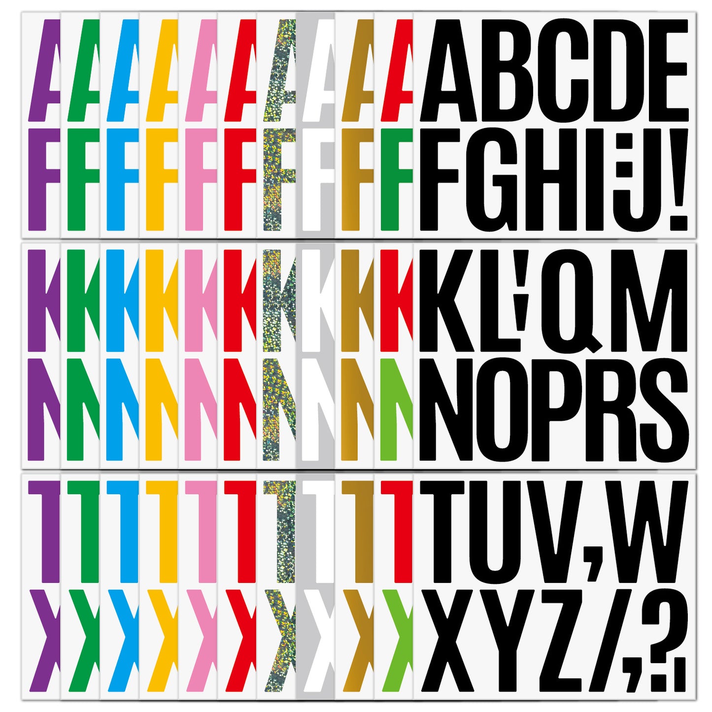 3inch Alphabet Number Stickers Car Mailbox Logo Waterproof Stickers Large Letter Stickers Kawaii Stickers