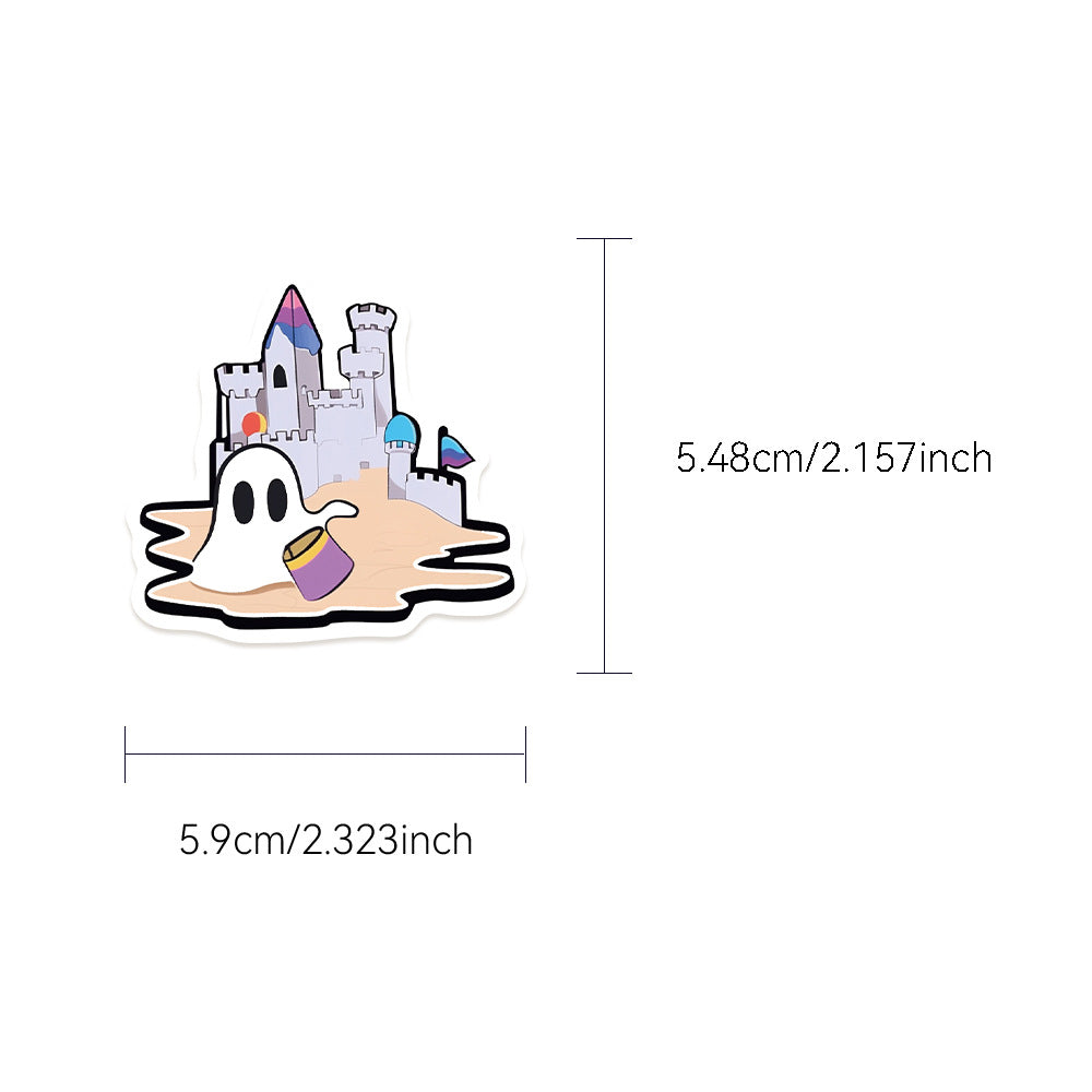 Halloween Stickers  Cute Ghost Graffiti Halloween Sticker Pack (50pcs)