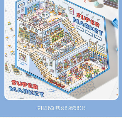 3D DIY Sticker – Three-Layer Miniature Fantasy House – Scrapbook & Craft Decoration – Kawaii Stickers Kawaii Stickers