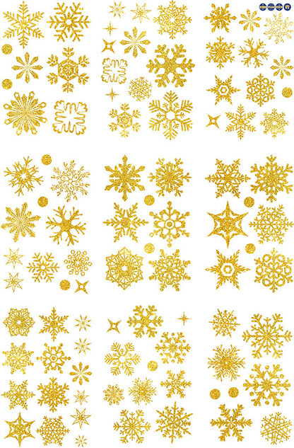 ❄️ Snowflake Window Stickers – Christmas Holiday Decorations for Windows, Shops & Homes 🎄 B 20*30*9 Kawaii Stickers