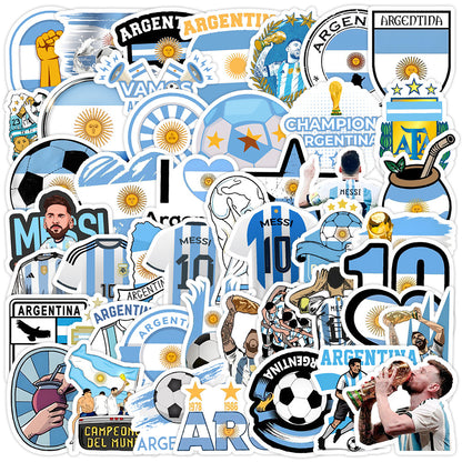 🌟 50PCS Football Stickers – Creative Doodle Soccer Stickers for Water Bottles, iPhones, Laptops & Sports Gear ⚽🎨 Kawaii Stickers
