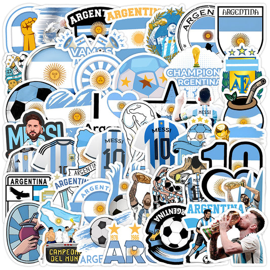 🌟 50PCS Football Stickers – Creative Doodle Soccer Stickers for Water Bottles, iPhones, Laptops & Sports Gear ⚽🎨 Kawaii Stickers