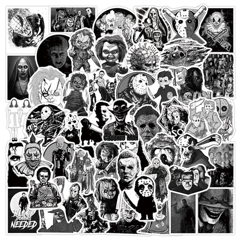 Halloween Stickers Pack 50pcs Ghost Horror Decals