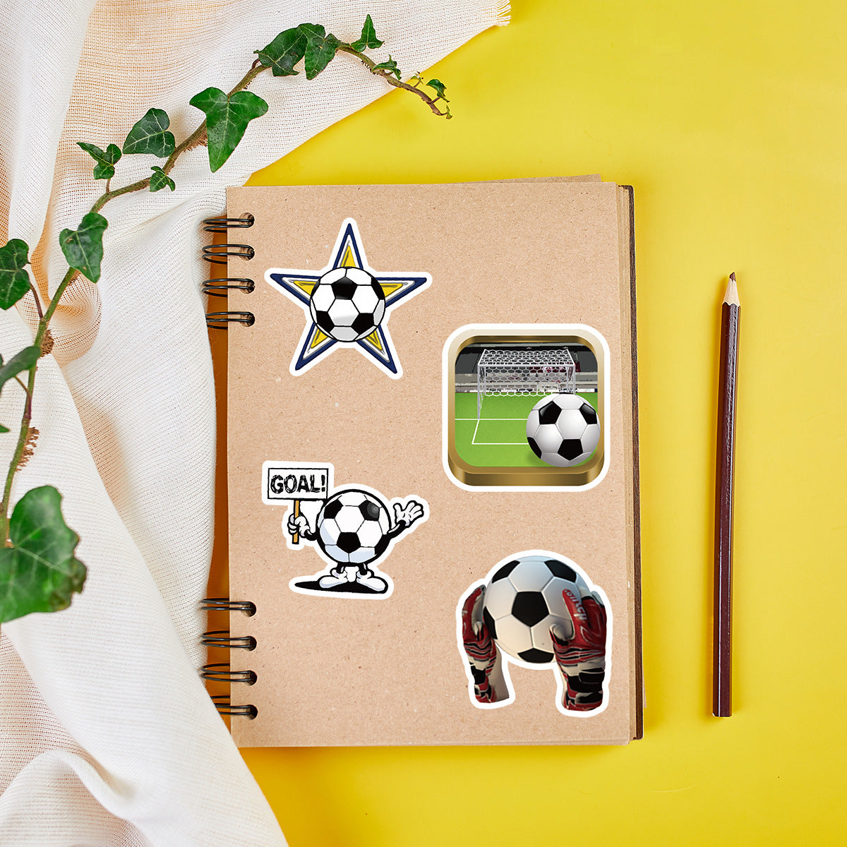 Football Stickers – 50Pcs Sport Designs – High-Definition Waterproof PVC – For Water Bottles, Laptops, Skateboards, Suitcases, Phones – Kawaii Stickers Kawaii Stickers