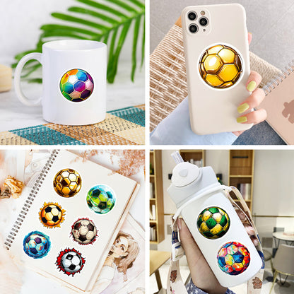 Football Stickers – 50Pcs– For Water Bottles, Laptops, Skateboards, Suitcases, Phones – Kawaii Stickers Kawaii Stickers